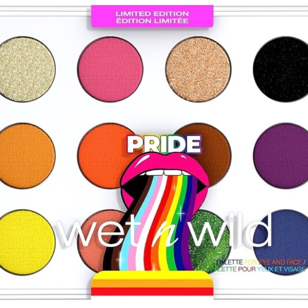 Wet n Wild 12 color palette for Pride (limited edition)